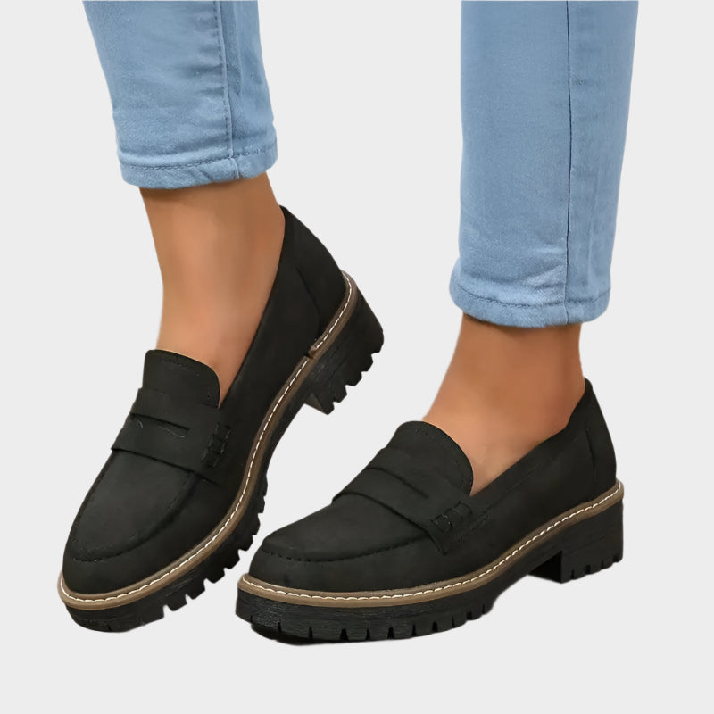 Thick-soled moccasins