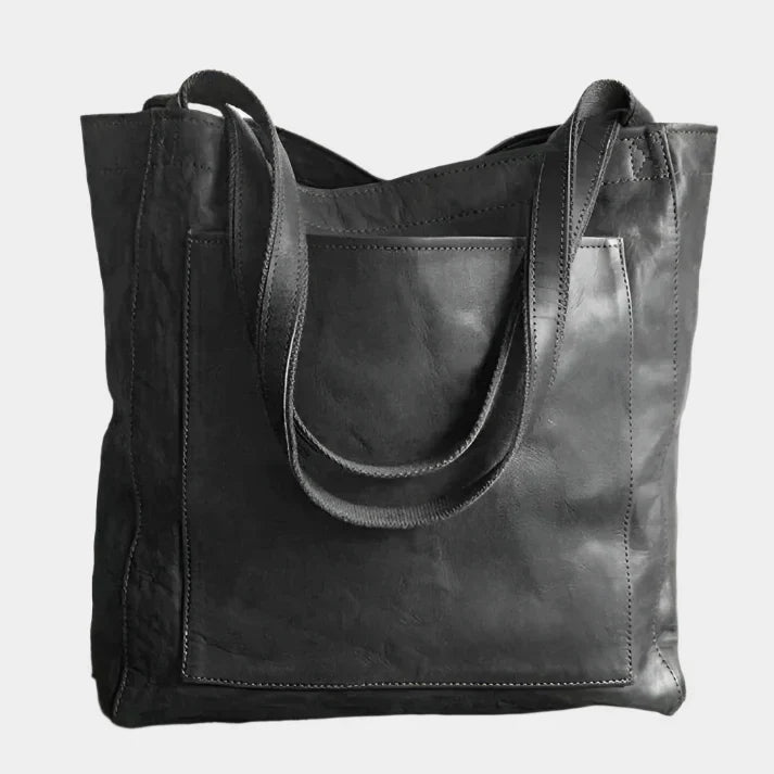Genuine leather shoulder bag