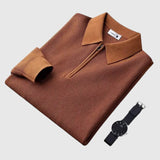 Ákos - Elegant men's zipped jumper
