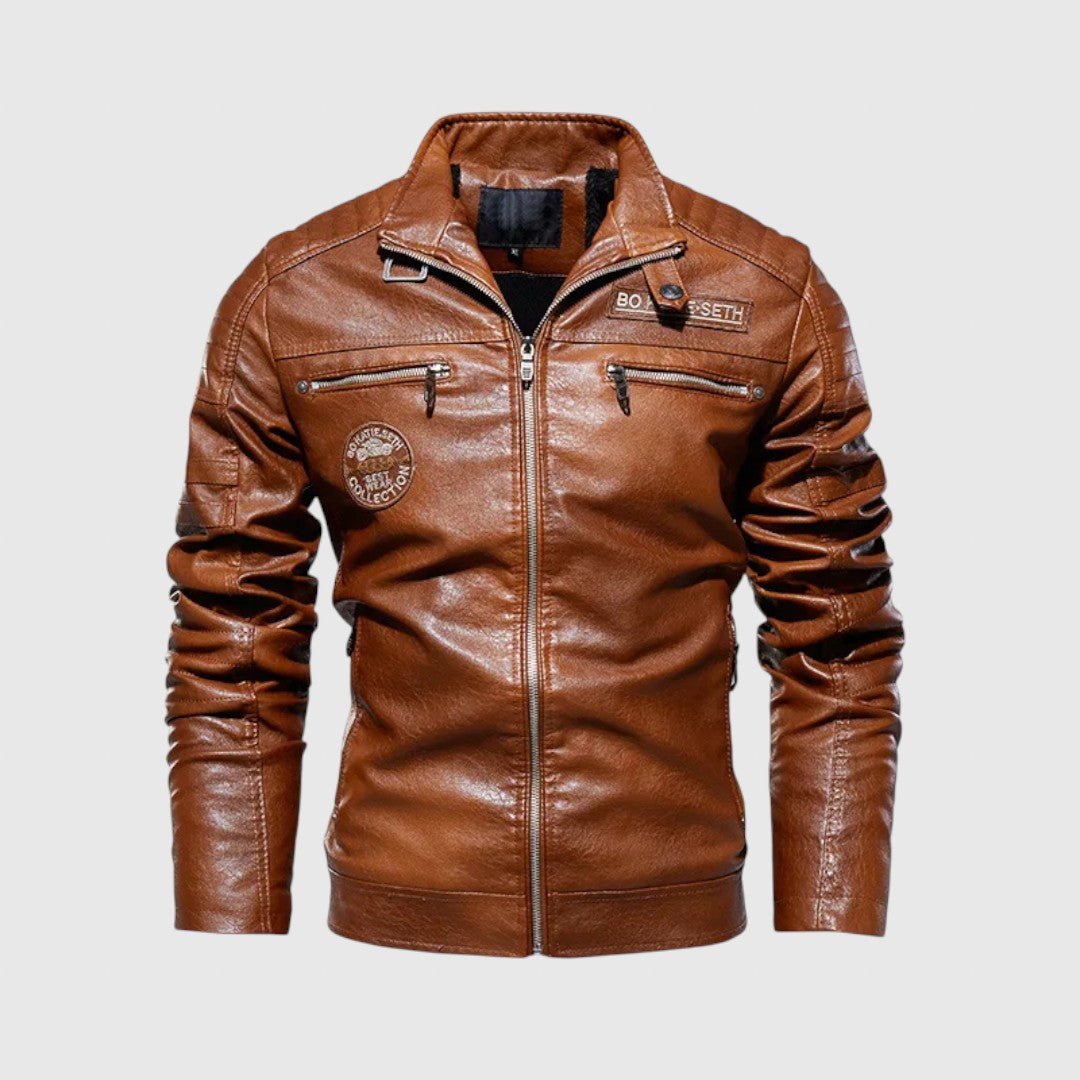 György - Faded leather jacket