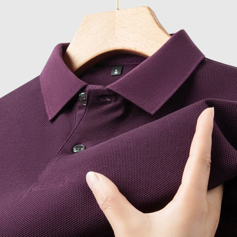 Aladár - Comfortable cotton polo shirt