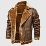 Nyikolaj - Leather jacket with down