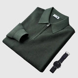 Ákos - Elegant men's zipped jumper