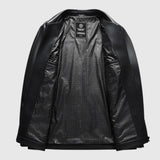 Men's elegant leather jacket