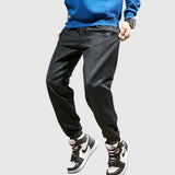 Elegant denim jogger trousers