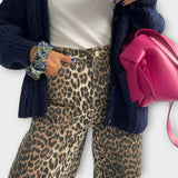 Chandra – Vintage leopard mintás farmernadrág
