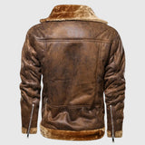 Nyikolaj - Leather jacket with down