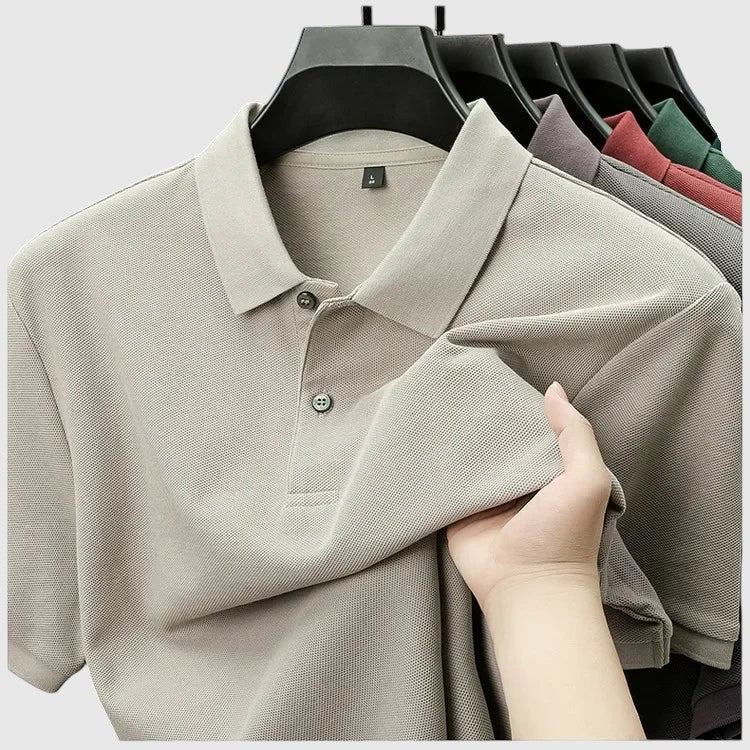 Aladár - Comfortable cotton polo shirt