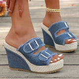 Atelier | Worn-Edge Wedge Sandals