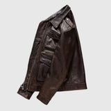 Todor – Leather jacket with pockets