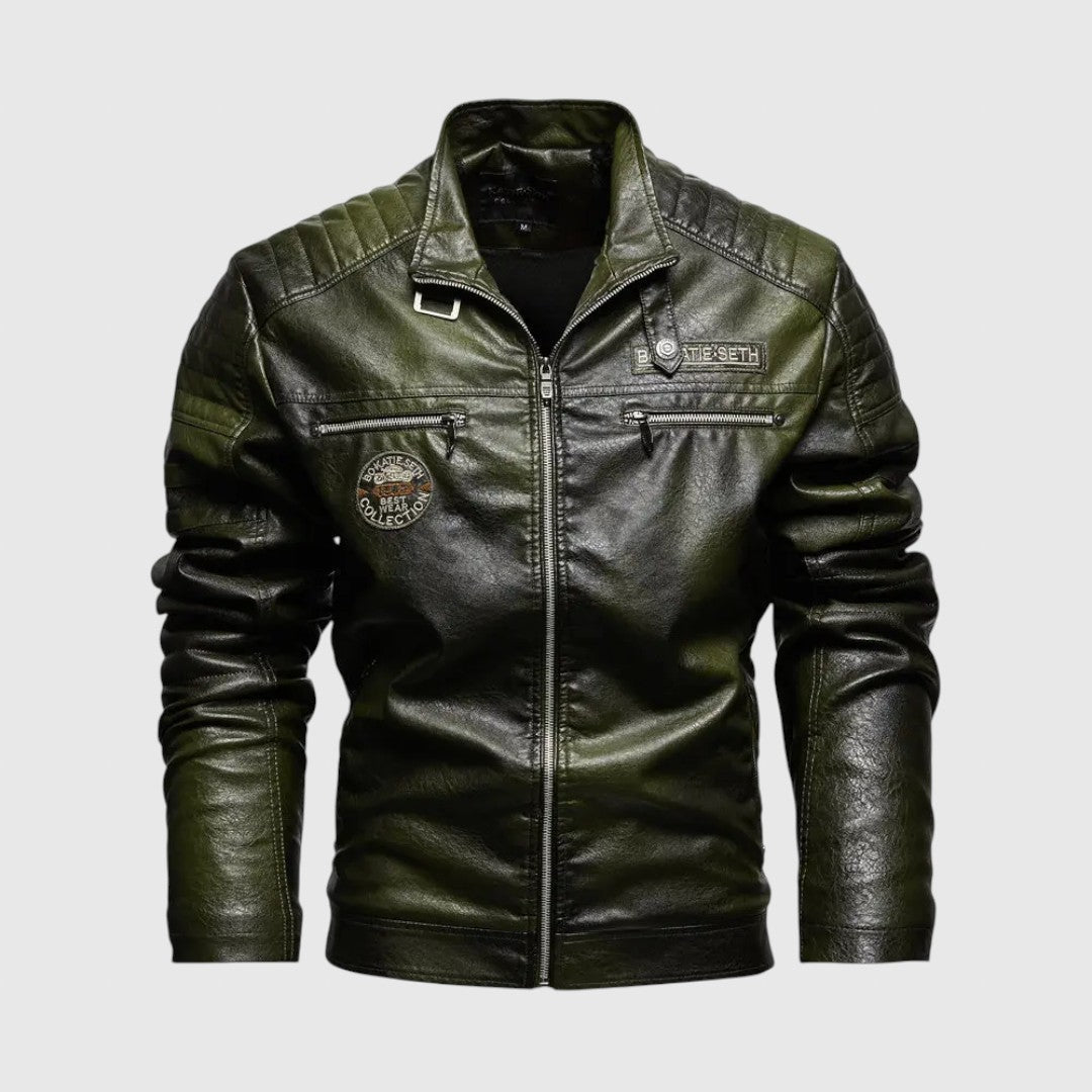 György - Faded leather jacket