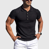 Henrik – Elegant striped polo shirt