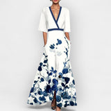 Maxi dress with floral print