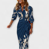 Klarisa Striped Midi Dress