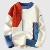 Jordan – Knitted jumper with patchwork pattern