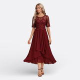 Mariana - Lace Short Sleeve Dress