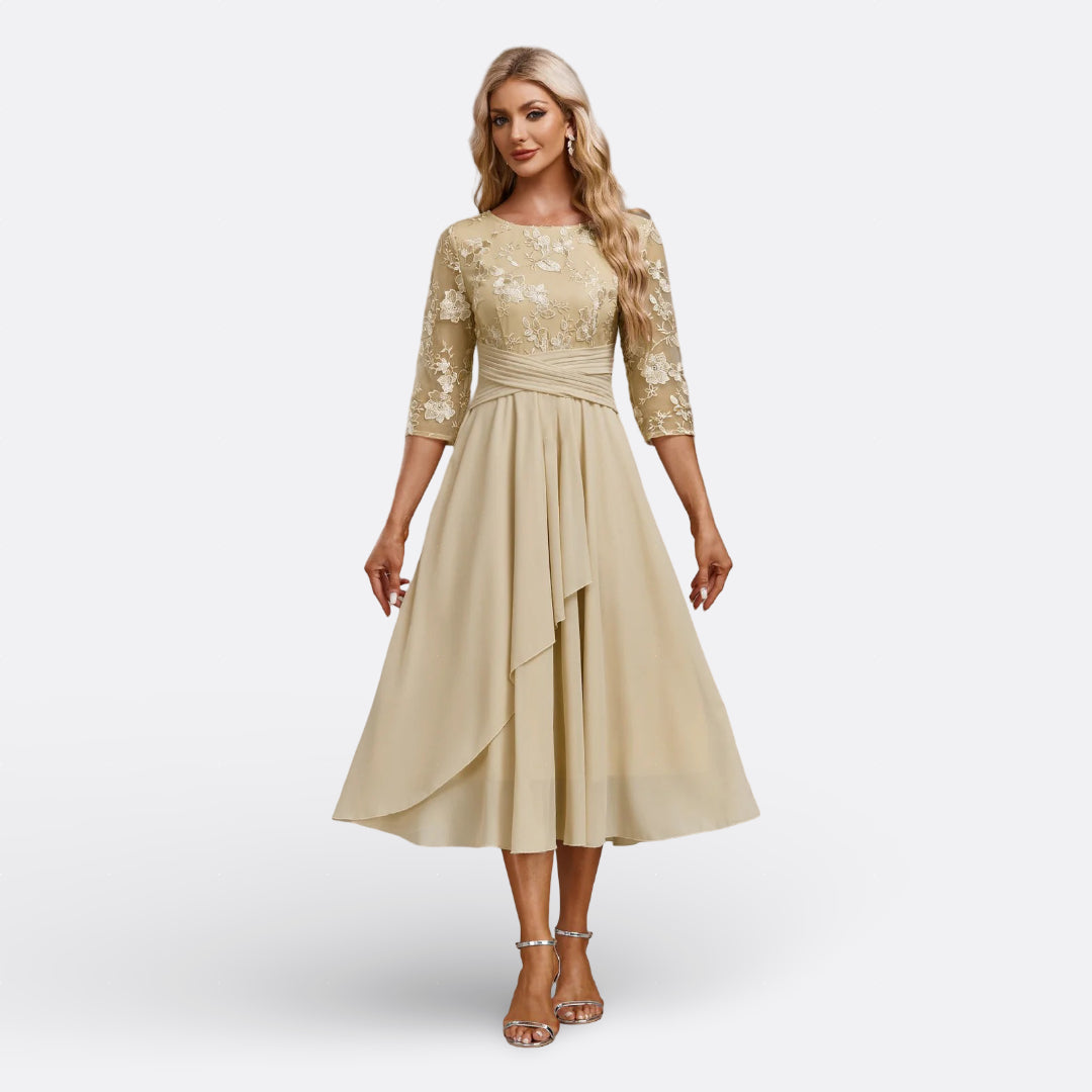 Mariana - Lace Short Sleeve Dress