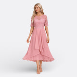 Mariana - Lace Short Sleeve Dress