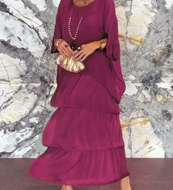 Lara – Elegant, Long, Loose-Fitting Dress