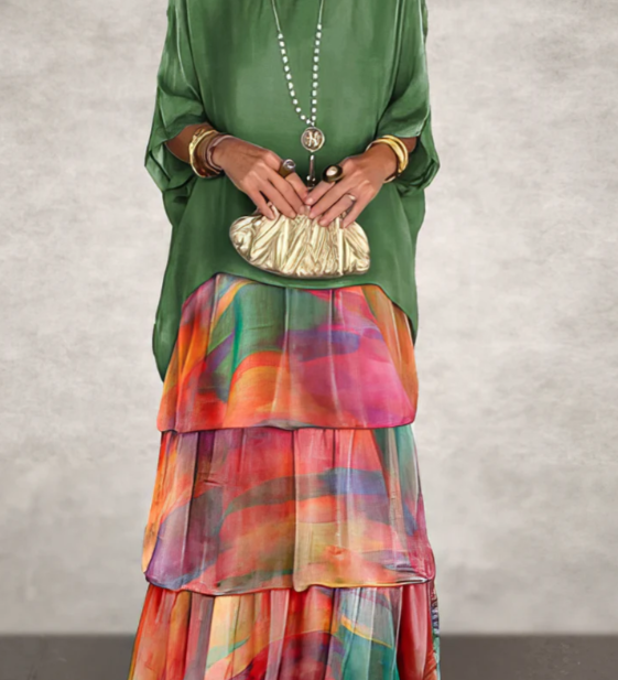 Lara – Elegant, Long, Loose-Fitting Dress