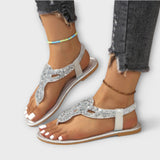 Kaelie - Orthopaedic sandals with crystals