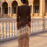 Green Fringe Dress