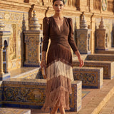 Green Fringe Dress