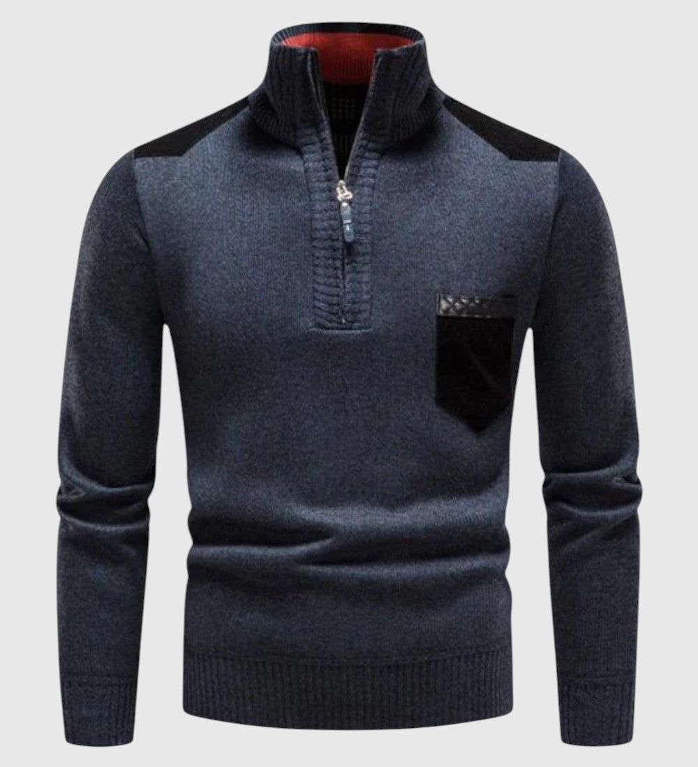 Zsolt - Woollen jumper with zip