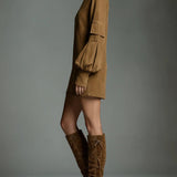 Buy | High-Neck Loose Fit Ante Minidress
