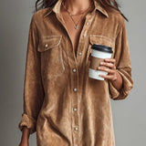 Estela | Midi Corduroy Dress