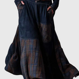 Isabelle - Suede maxi dress with belt