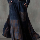 Elisa | Suede maxi dress with belt