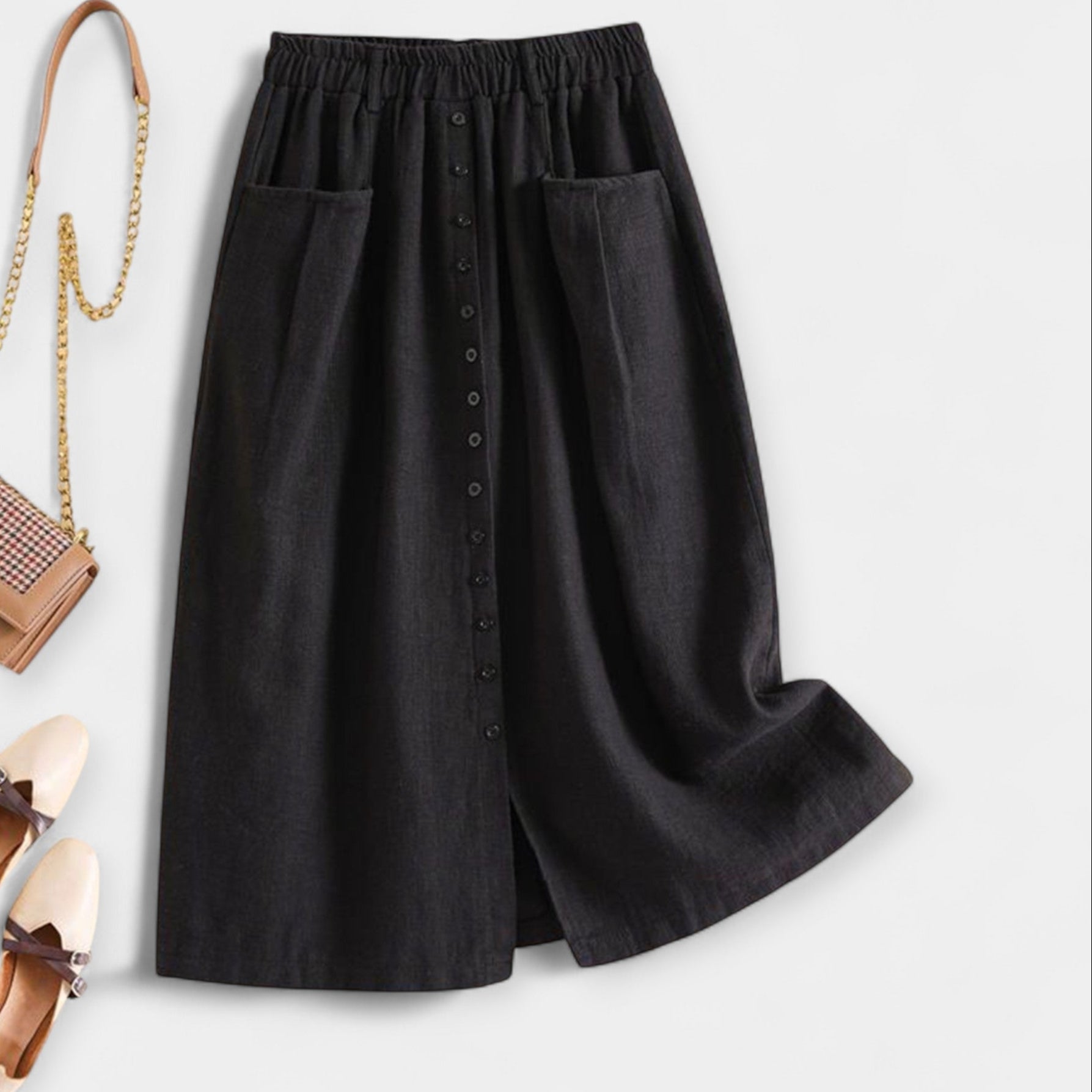 Midi skirt in vintage style