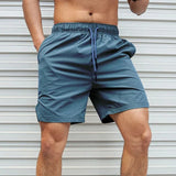 Heidi-Mode | Breathable, Solid Color Swim Trunks for Men with Drawstring