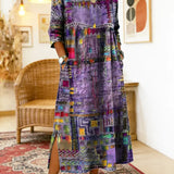 Manuela | Ethnic Patchwork Denim Dress