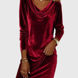 Zsófia - Relaxed-Fit Velour Dress