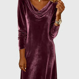 Zsófia - Relaxed-Fit Velour Dress