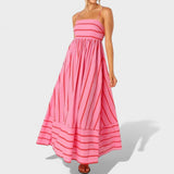 Isabel - Long striped dress