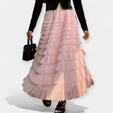 Elegant tulle skirt with decorative details