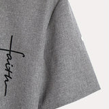 Kristóf™ | Elegant short-sleeved shirt with stand-up collar