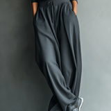 Knitted Set with Wide-Leg Trousers