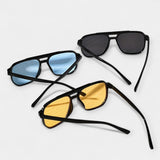 Square Glasses with Rivets