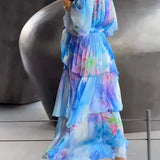 Cassia – Elegant Chiffon Dress