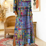 Manuela | Ethnic Patchwork Denim Dress