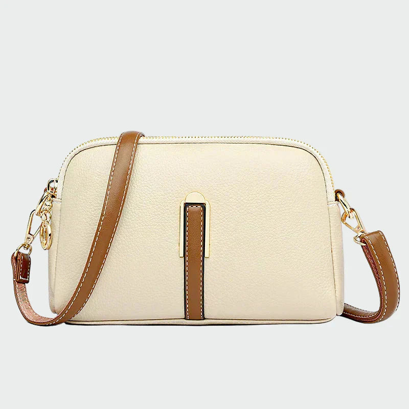 Elegant leather shoulder bag