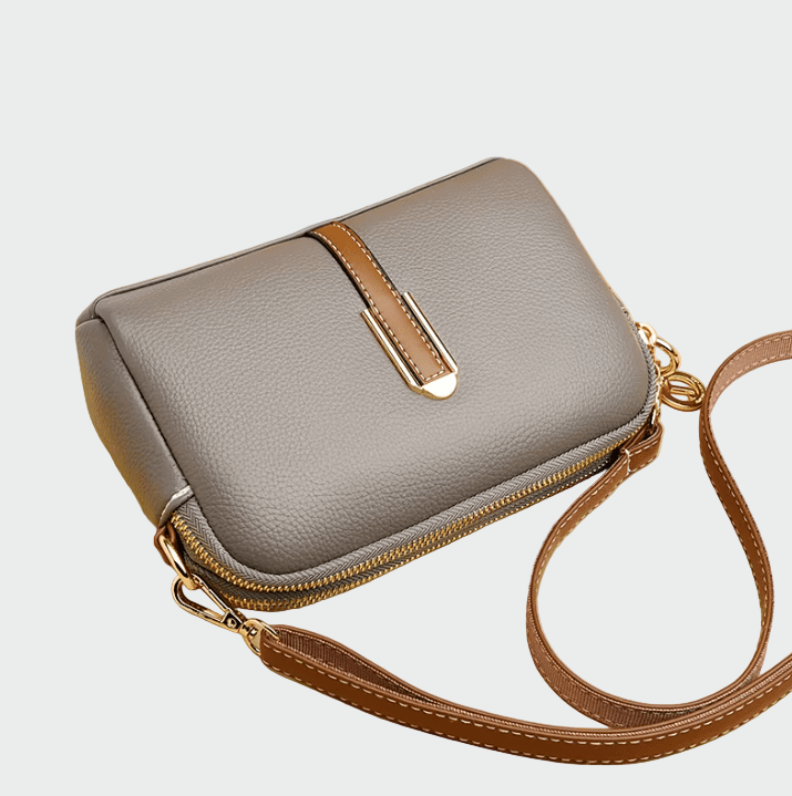 Elegant leather shoulder bag