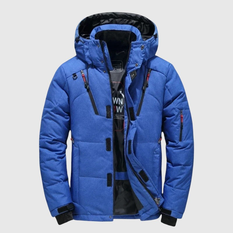André – Ultra-lightweight jacket with hood and technical details