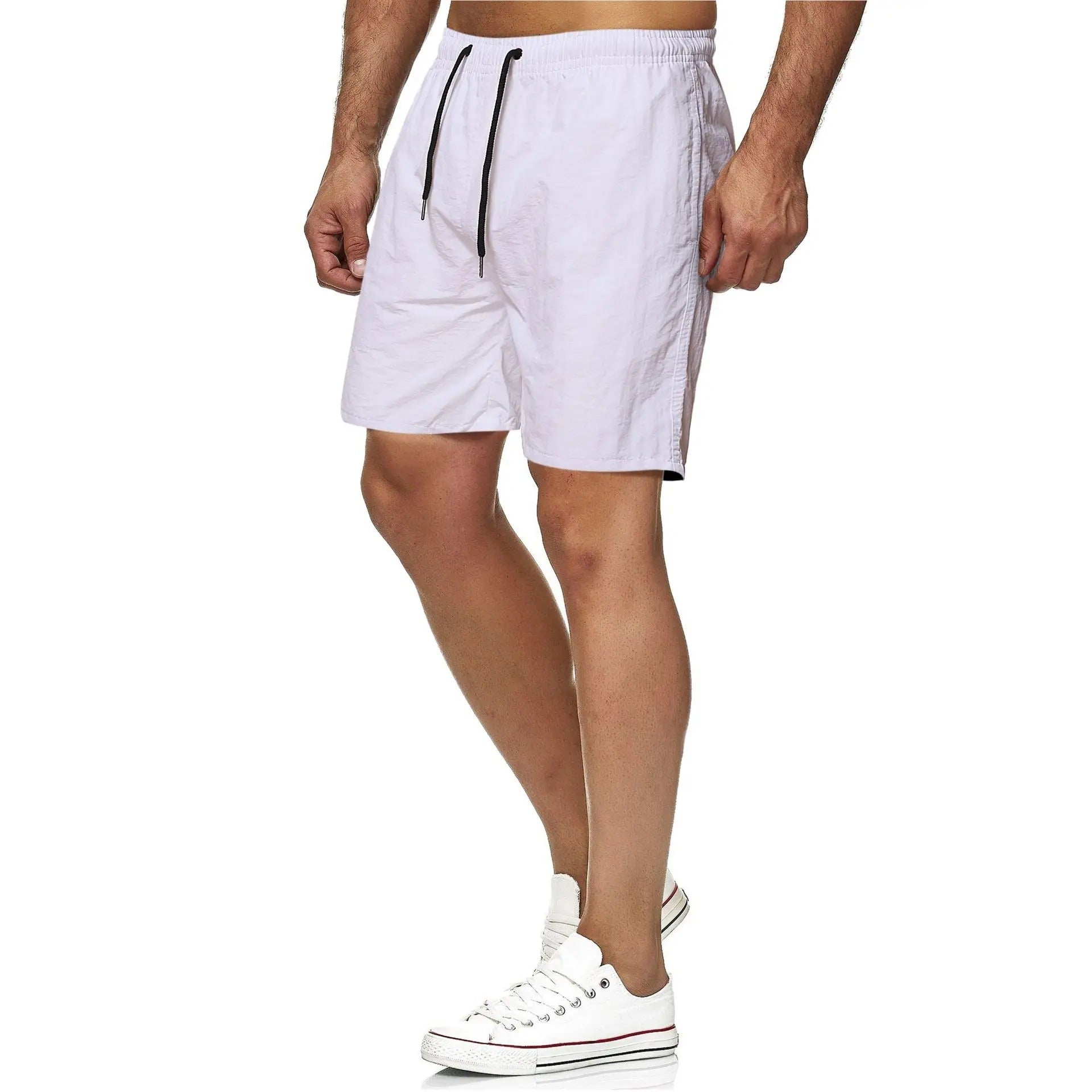 Heidi-Mode | Quick Dry Solid Color Men's Swim Trunks