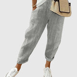 Nina - Elegant striped trousers