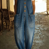 Lenna – Retro Pamut Farmer Overall